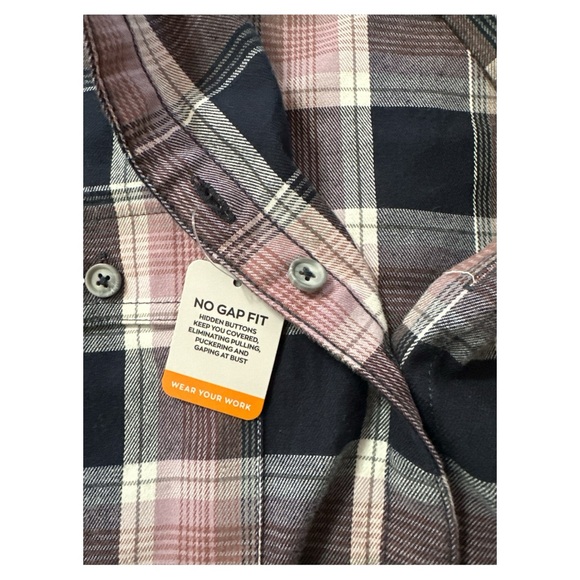 RidgeCut Toughwear Women’s Flex Button Down Size 2X NWT - Picture 3 of 6